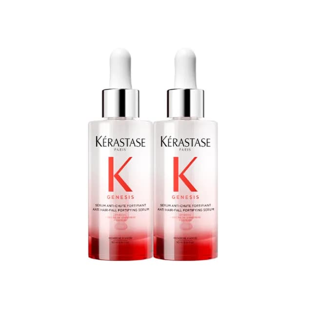 【KERASTASE 巴黎卡詩】粉漾芯生頭皮精華雙入組(頭皮精華/頭皮保養/蓬鬆/養髮)