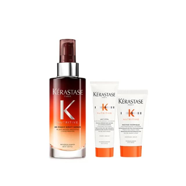 【KERASTASE 巴黎卡詩】皇家滋養靜夜精華90ml(柔順/抗毛躁/潤澤/修護/頭髮保養/卡詩髮尾髮油)