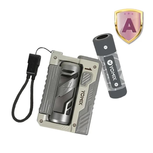 【YOMIX 優迷】1+1電池組★換電充 22.5W雙孔快充5000mAh可換電池行動電源(Type-C/USB/小巧便攜/PD快充)