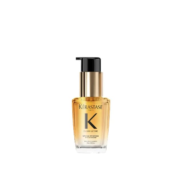 【KERASTASE 巴黎卡詩】金緻柔馭山茶花鎏光露30ml(奢光小金油/極致保濕/長效抗躁/護髮油/髮油)
