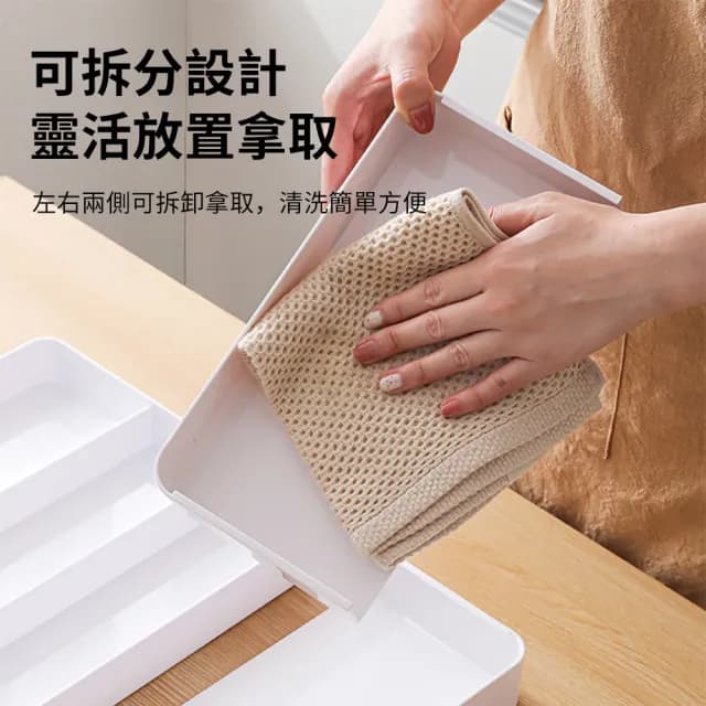 【zLife】抽屜伸縮收納盒 廚房餐具收納分隔整理盒 抽屜收納分格儲物盒子 多格收納盒託盤 化妝品雜物收納筐