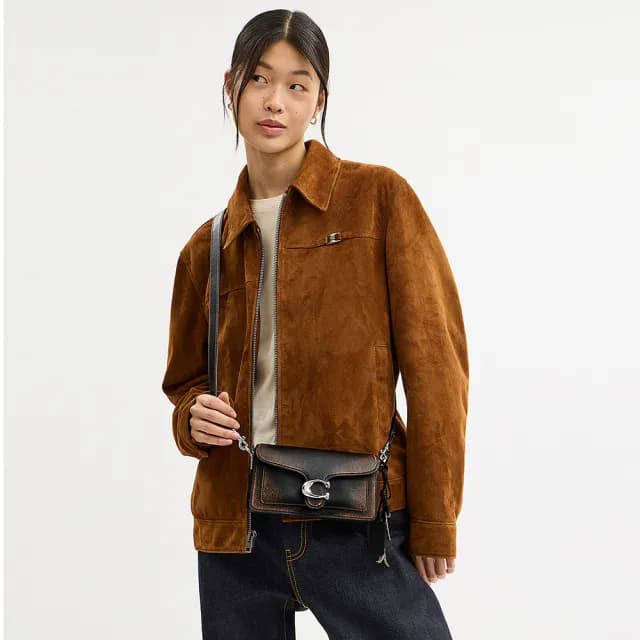 【COACH】蔻馳官方直營 TABBY 20 復古摯愛皮革單肩手袋 單肩包 肩背包(CBH36)