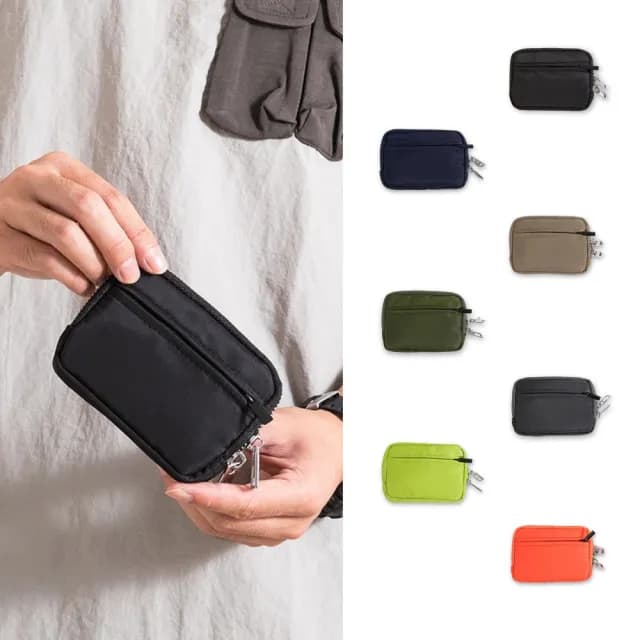 【YUJI 優集】EBIZU 日系潮流零錢包(多隔層收納 極輕防潑 鑰匙/卡片/現金一包搞定)