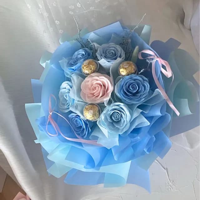 【GXS】芭蕾藍色花束(情人節花束 情人節 情人節禮物)