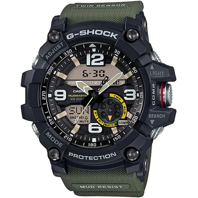 【CASIO 卡西歐】G-SHOCK 極限陸上冒險家腕錶/叢林綠(GG-1000-1A3)