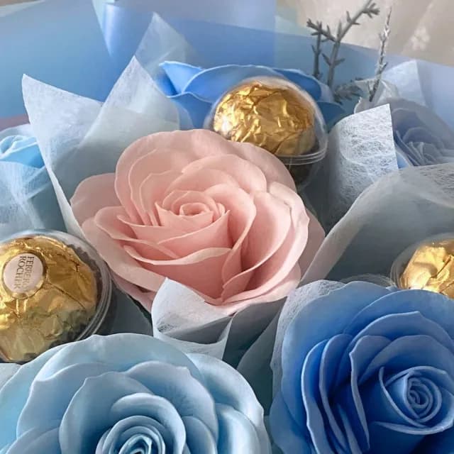 【GXS】芭蕾藍色花束(情人節花束 情人節 情人節禮物)