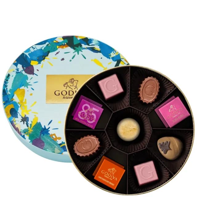 【GODIVA官方直營】歡聚系列綜合巧克力圓形禮盒12顆裝(生日禮、情人節、聖誕節)