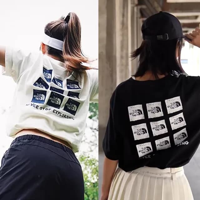 【The North Face 官方旗艦】中性款趣味LOGO印花短T(多款可選)