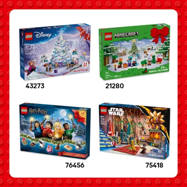 【LEGO 樂高】2025年驚喜月曆_Minecraft、哈利波特、星際大戰、迪士尼冰雪奇緣(聖誕節禮物 交換禮物)