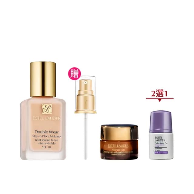 【Estee Lauder 雅詩蘭黛】粉持久完美持妝粉底SPF10/PA++30ml(粉底液/防曬/七夕/情人節禮物)
