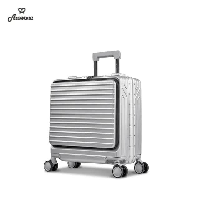 【Arowana 亞諾納】18吋鋁框機長箱/前開式/商務箱(多色任選)