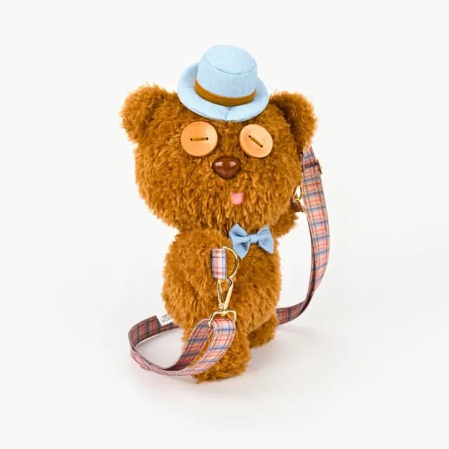 【MINIONS 小小兵】正版授權周邊TIM熊提姆熊系列毛絨造型斜背包(女友兒童兒子女兒生日交換聖誕禮物)