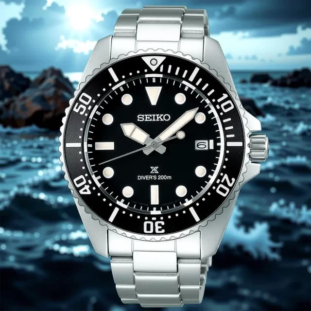 【SEIKO 精工】PROSPEX 太陽能200米潛水手錶-41mm 禮物 送禮 推薦(SNE597P1/V157-00A0D)