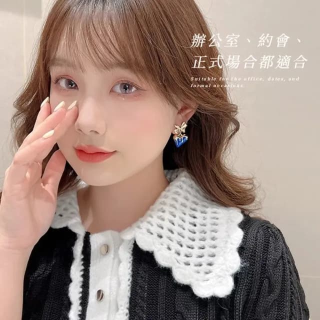 【氣質單品】高級感精緻公主熔岩愛心耳環(顯白 耳針 耳釘 耳飾 穿搭配件 飾品 復古)