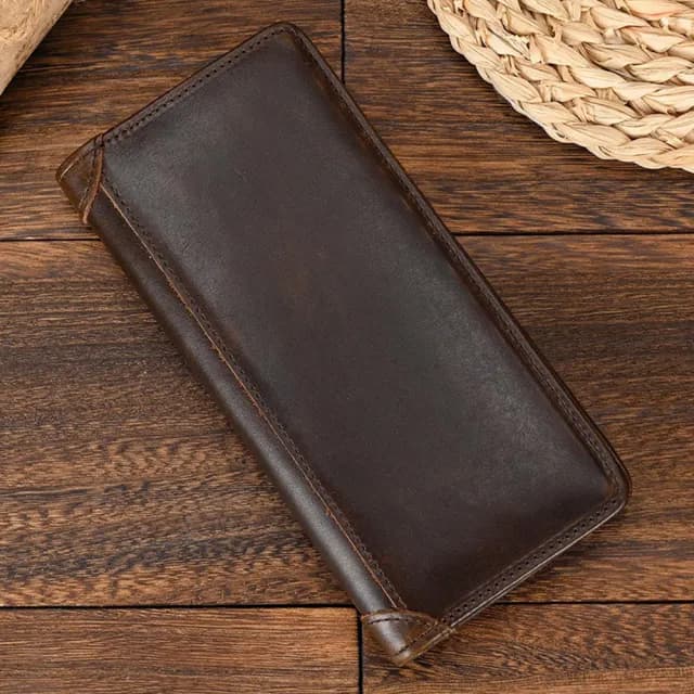 【MoonDy】雙11 長款錢夾 真皮錢包 頭層牛皮 卡包 男生長夾 長夾 多卡位