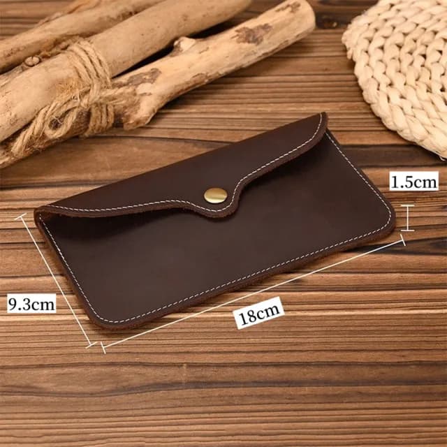 【MoonDy】雙11 長款錢包 男生錢包 復古長夾 長夾 真皮錢夾 信封包 手機包