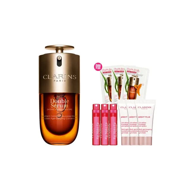 【CLARINS 克蘭詩】全新 第九代黃金雙萃精華30ml(抗老精華液 換季穩膚)