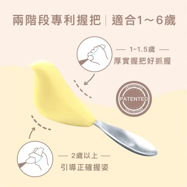 【CYD TERRA 官方直營】PICABOO布咔寶學習餐具組（寶寶餐具/不銹鋼叉匙/不鏽鋼碗）(彌月禮盒)