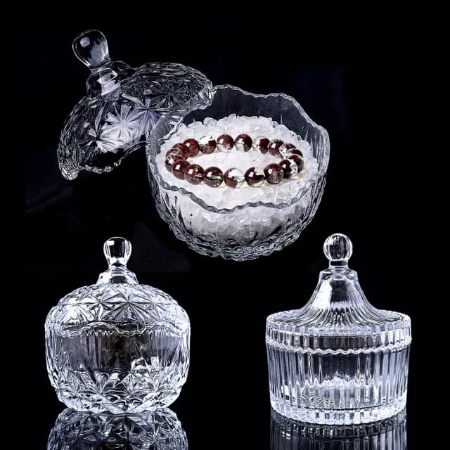 【Twinkle Me】附蓋 水晶消磁盒 +白水晶碎石350g(水晶手鍊用)