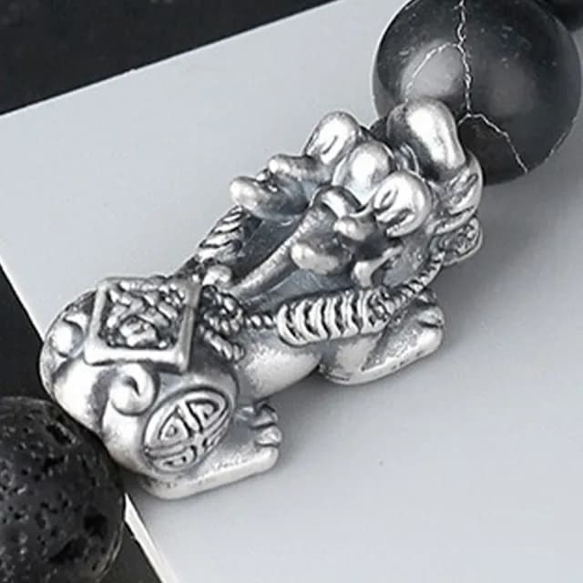 【LEEHER】雙11 黑曜石/貔貅手鍊/招財納福/手鍊/手串/男生手鍊/復古手鍊