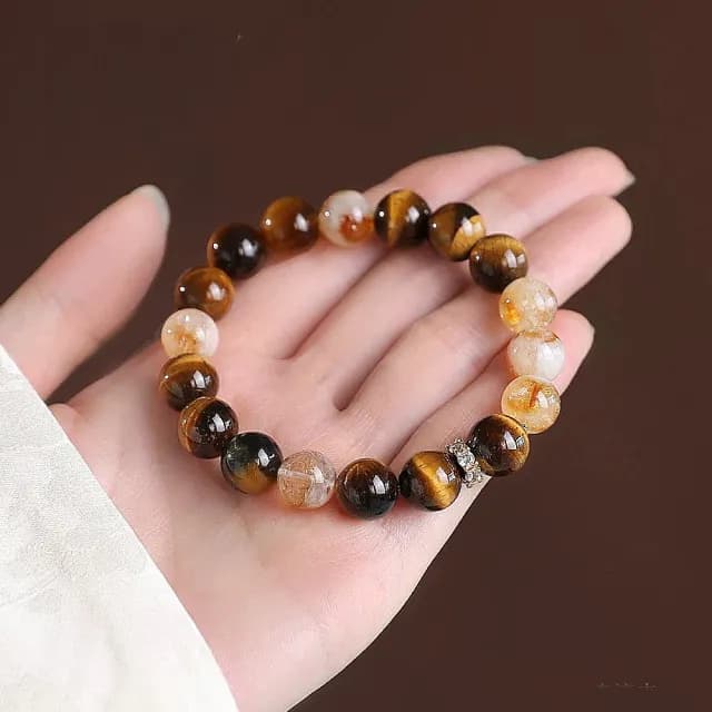 【Twinkle Me】金虎眼轉運水晶手環+精緻禮盒組(情人節禮物 生日禮物)