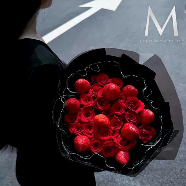 【MyDearStrawberries】Be Mine Be Love草莓花束(水果花束/情人節/告白/生日禮物/超人氣花束/草莓)