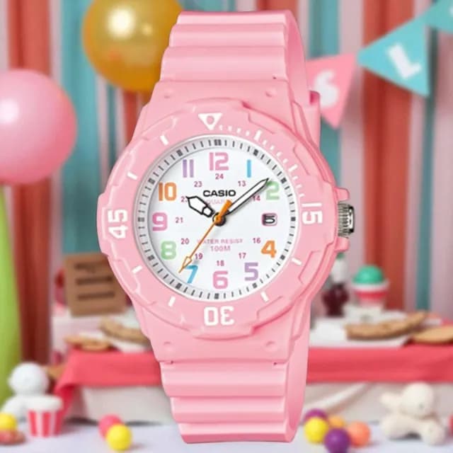 【CASIO 卡西歐】LRW-200H-4B2 運動風格繽紛色彩指針錶款(防水100米 錶徑約3.42公分)