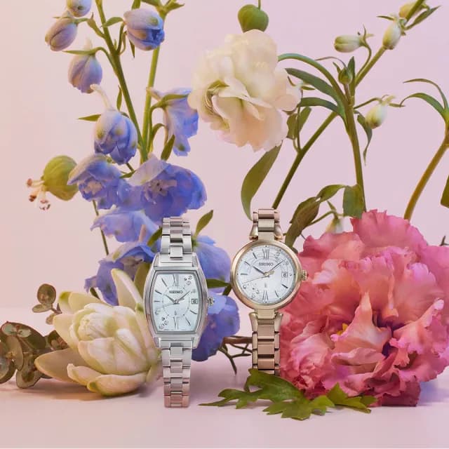 【SEIKO 精工】LUKIA系列 洋桔梗花 太陽能 電波腕錶 七夕 情人節 禮物 送禮 推薦(SSQW084J/1B32-0BK0G)