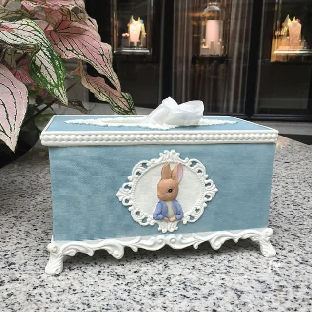 【PETER RABBIT 比得兔】比得兔古典風面紙盒(送禮 居家佈置 開幕禮物 入厝禮品 收納盒 poly)