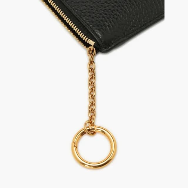 【agnes b.】皮革 零錢包(黑色)