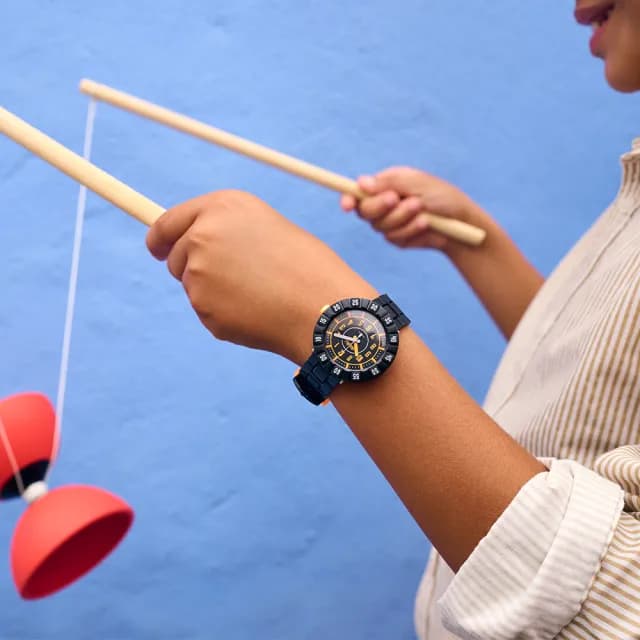 【Flik Flak】兒童手錶 CATCH U /兒童禮物/安全防水/瑞士製造 FCSP093(36.7mm)