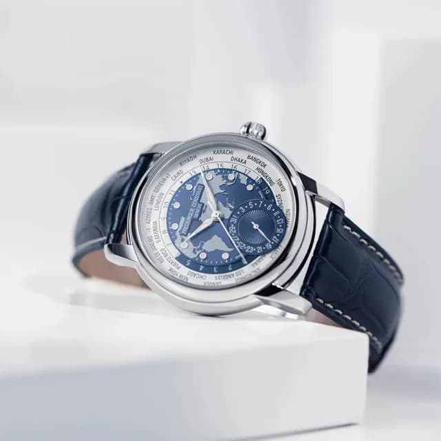 【CONSTANT 康斯登】Worldtimer 限量世界時區機械錶 禮物 送禮 推薦(FC-718NWWM4H6)