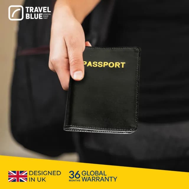 【Travel Blue 藍旅】RFID防盜護照皮夾  TB621(護照套/護照夾)