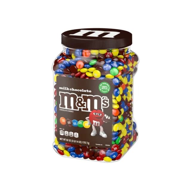 【M&Ms MM巧克力】牛奶糖衣巧克力罐裝 1757.7g(零食/點心)