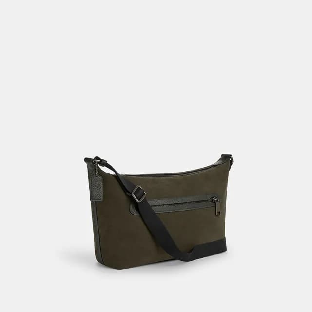 【COACH】蔻馳官方直營 FINN斜背手袋 斜背包 側背包 斜挎包-QB/Uniform Green(CCG17)