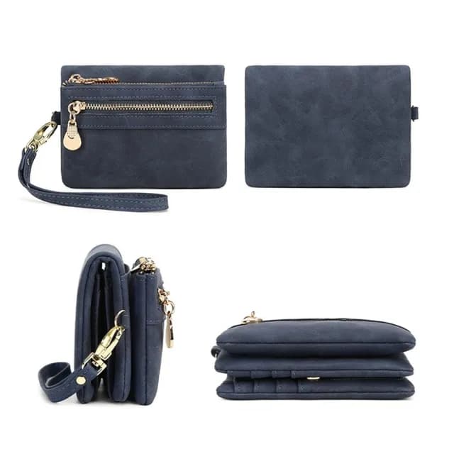 【MoonDy】雙11 錢包 女短夾 多卡位錢包 拉鍊短夾 零錢包 短款皮夾 零錢袋