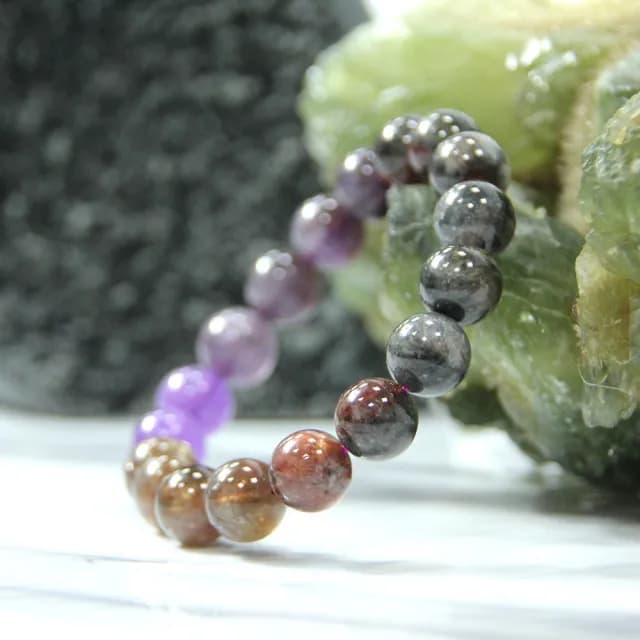 【德山珠寶】特價5A級11mm天然極光23水晶手鍊(CE476)