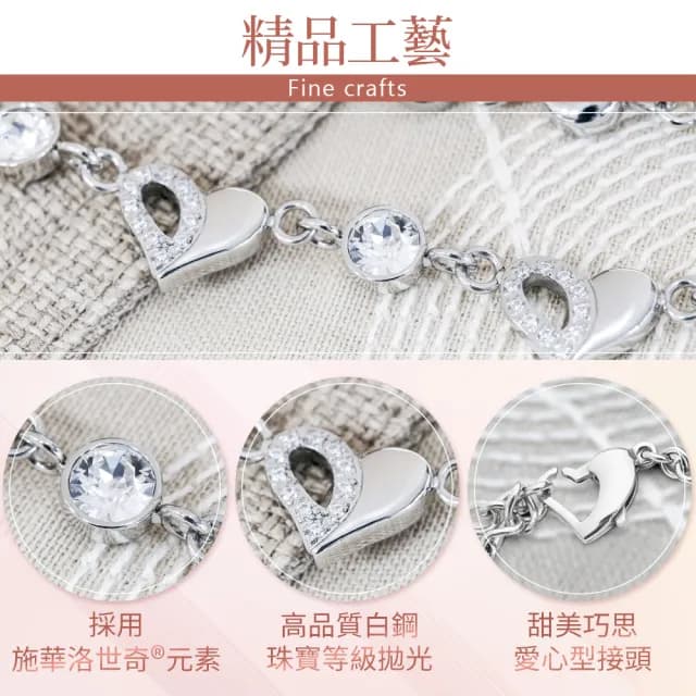 【&MORE 愛迪莫】Galaxy Shining 閃耀心健康手鍊.手環(玫瑰金/鈦鍺/能量)