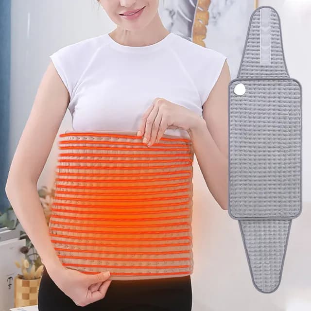 【Warmi】9段溫控定時暖宮護腰帶 恆溫保暖暖身電熱毯 雙面暖絨發熱熱敷墊 暖腹腰帶/暖手袋(非醫療用)