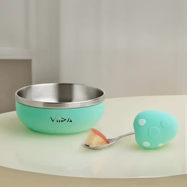 【VIIDA】Souffle 抗菌不鏽鋼學習湯匙(小兒發展專業治療師一致推薦學習餐具/寶寶餐具)