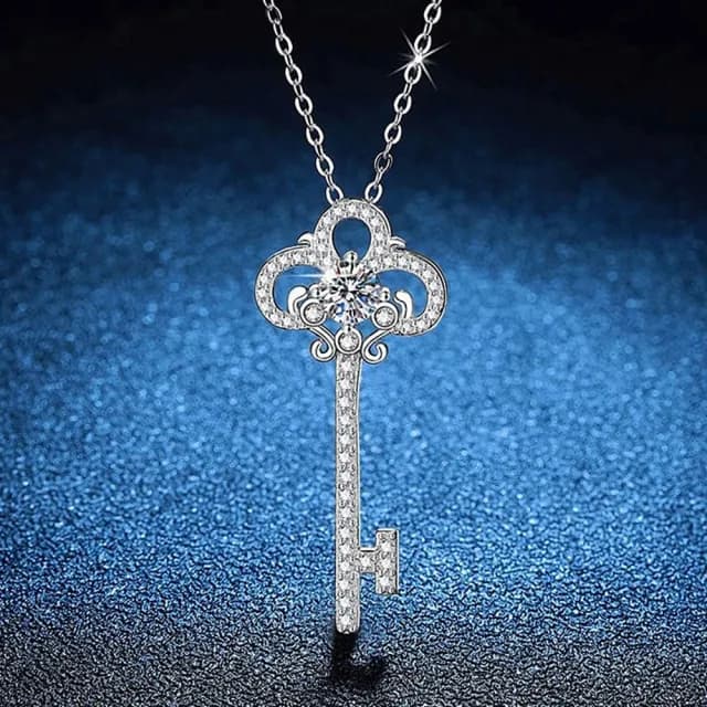 【巴黎精品】現貨+預購 頂級莫桑鑽石項鍊925純銀女項鍊項鏈鎖骨鏈情人節禮物(50分暮光吊墜女飾品a1kv14)