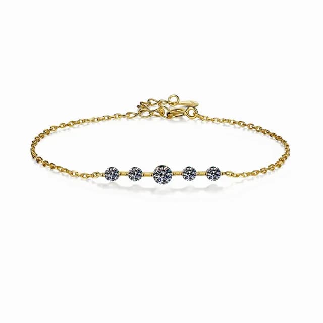 【巴黎精品】現貨+預購 頂級莫桑鑽石手鍊925純銀女手鍊手鏈情人節禮物(70分韓版繁星可調節女飾品2色a1kv18)