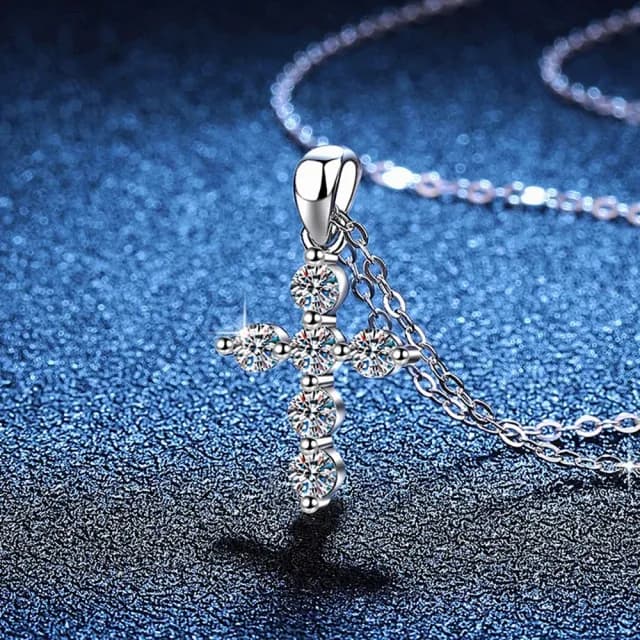 【巴黎精品】現貨+預購 頂級莫桑鑽石項鍊925純銀女項鍊項鏈鎖骨鏈情人節禮物(60分輕奢高級女飾品a1kv17)