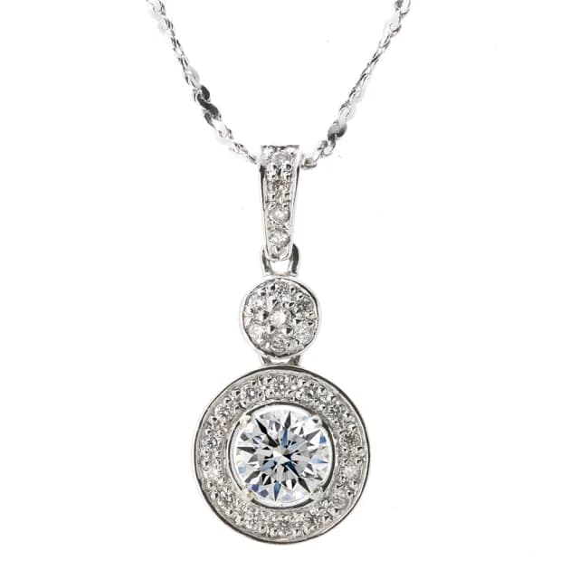 【DOLLY】0.50克拉 天然鑽石 F/VS2 完美車工18K金鑽石項鍊(母親節 長輩送禮 交換禮物首選)