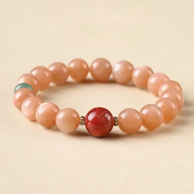 【花影椿☆】新中式太陽石手鍊(清新 甜美 日光石 飾品 手串)