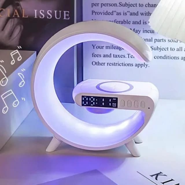 【極光攬月】幻彩藍芽無線音箱燈(大G 多功能月光氛圍燈)