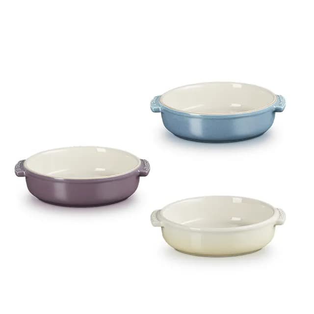 【Le Creuset】瓷器西班牙小菜盤14cm(礦石藍/水晶紫/沙丘白 3色選1)