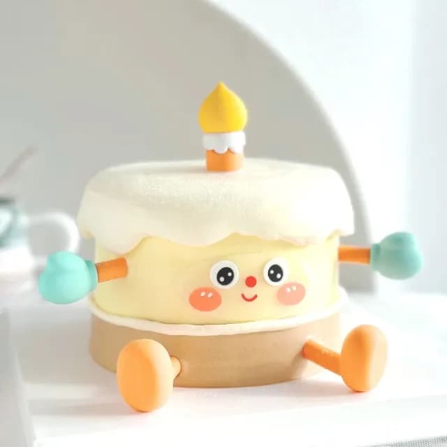 【表情蠟燭】蛋糕裝飾軟膠6件套(造型蛋糕 蛋糕插卡 插旗 生日插牌 擺件 烘焙 派對 慶生 佈置 兒童)