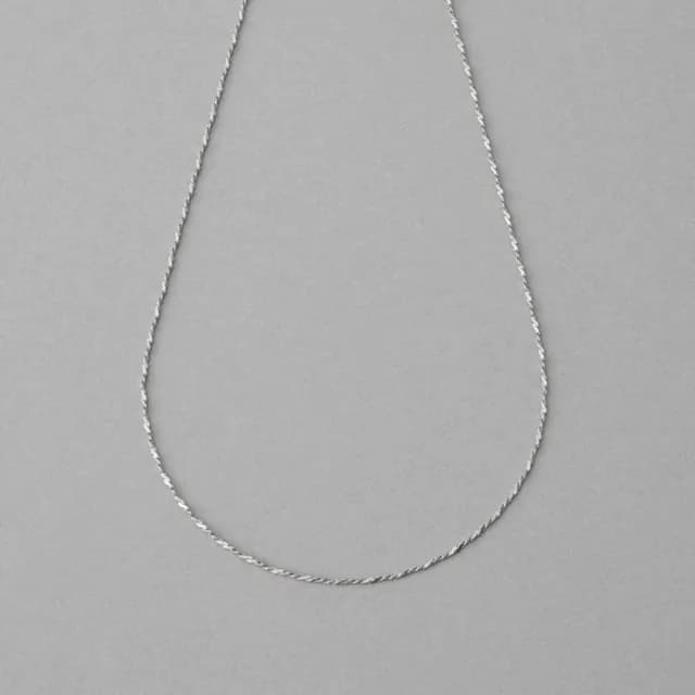 【ete】中性螺旋切割鍊式項鍊(鉑金色 粉霧金色)