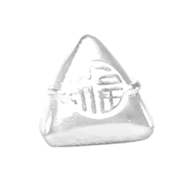 【銀藏福字】999純銀福粽隔珠(福氣 串珠 粽子 手鍊 手珠 手串 DIY 飾品 配件 吊飾 手機鍊)